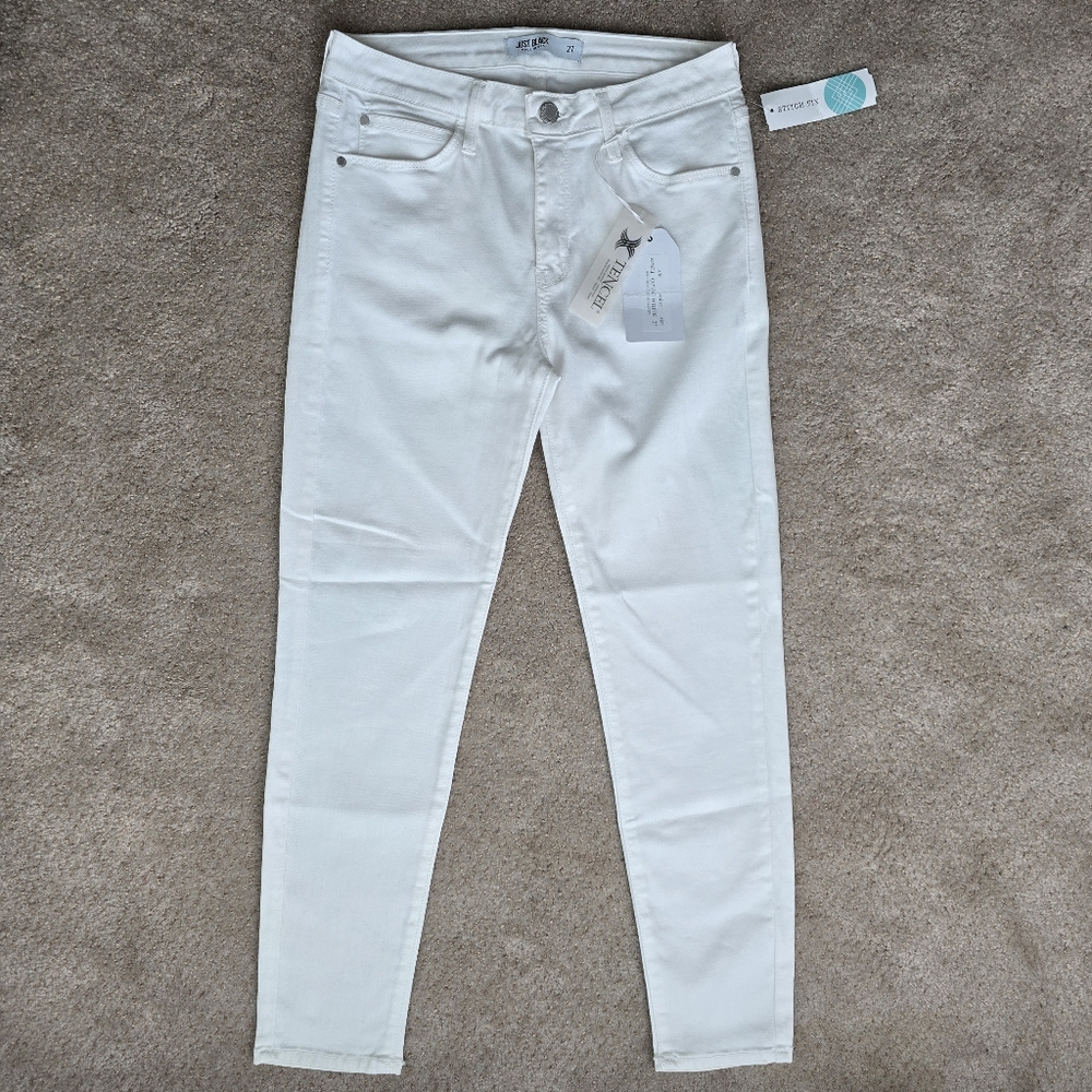 Just Black Optical White Skinny Crop 27 - Picture 3 of 8
